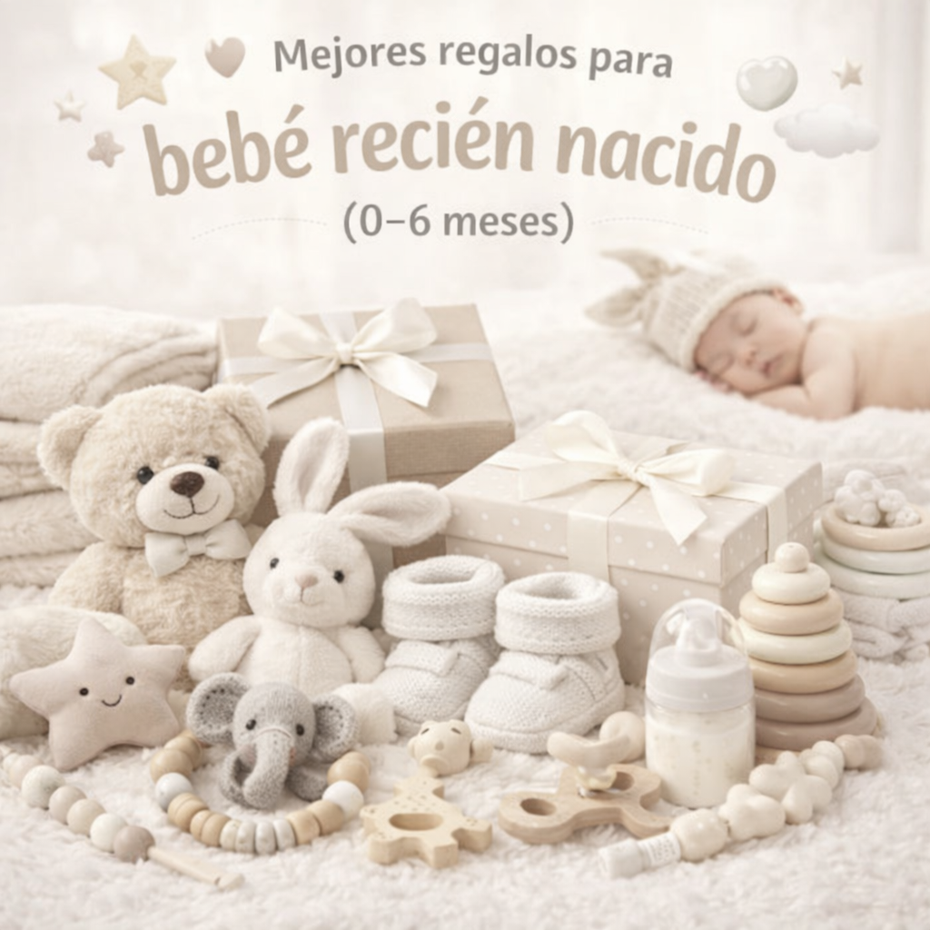 Mejores regalos para bebé recién nacido (0–6 meses)